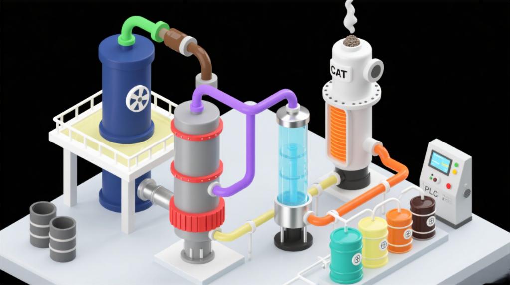 Solvent Extraction + Catalytic Cracking