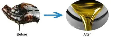 Recycled lube oil