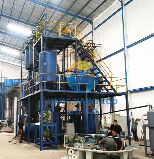 Set Up Waste Engine Oil Recycling Machine