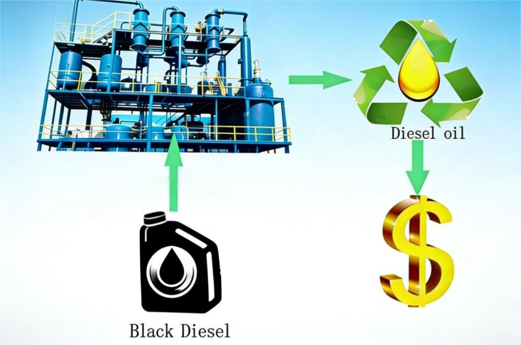 Profit of Upgrading Black Diesel to High Quality Fuel